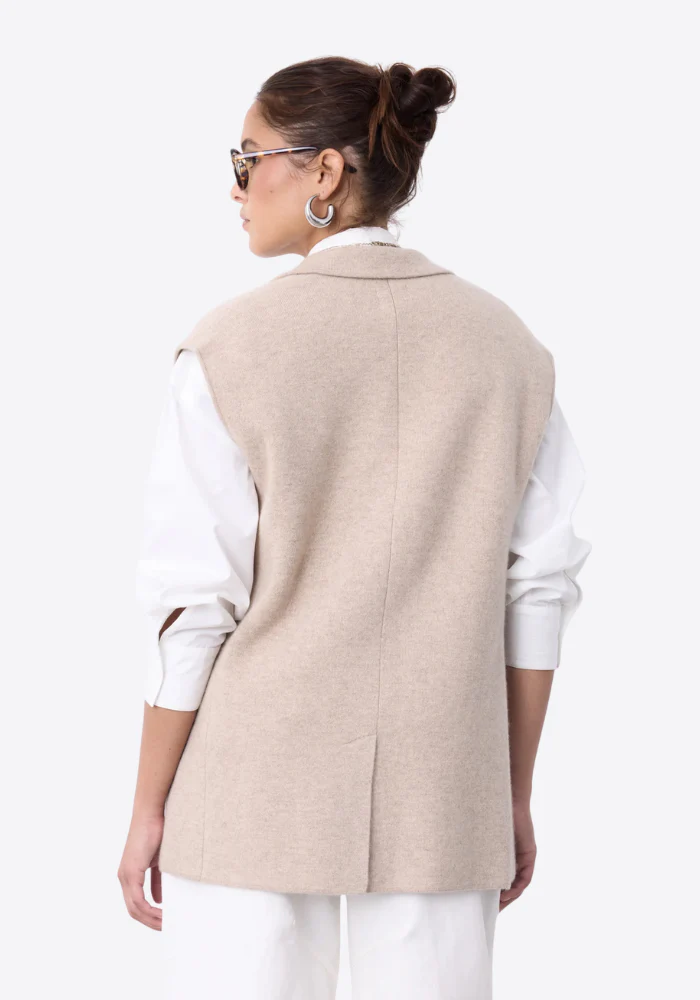 Veste De Tailleur Sans Manche Nyx Sand