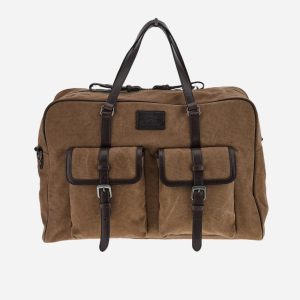 Reisetasche aus gewaschenem Canvas und Leder – Luciano