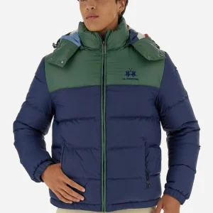 Herren Bomberjacke Wendejacke Daunen zweifarbig Polo Player - Barret