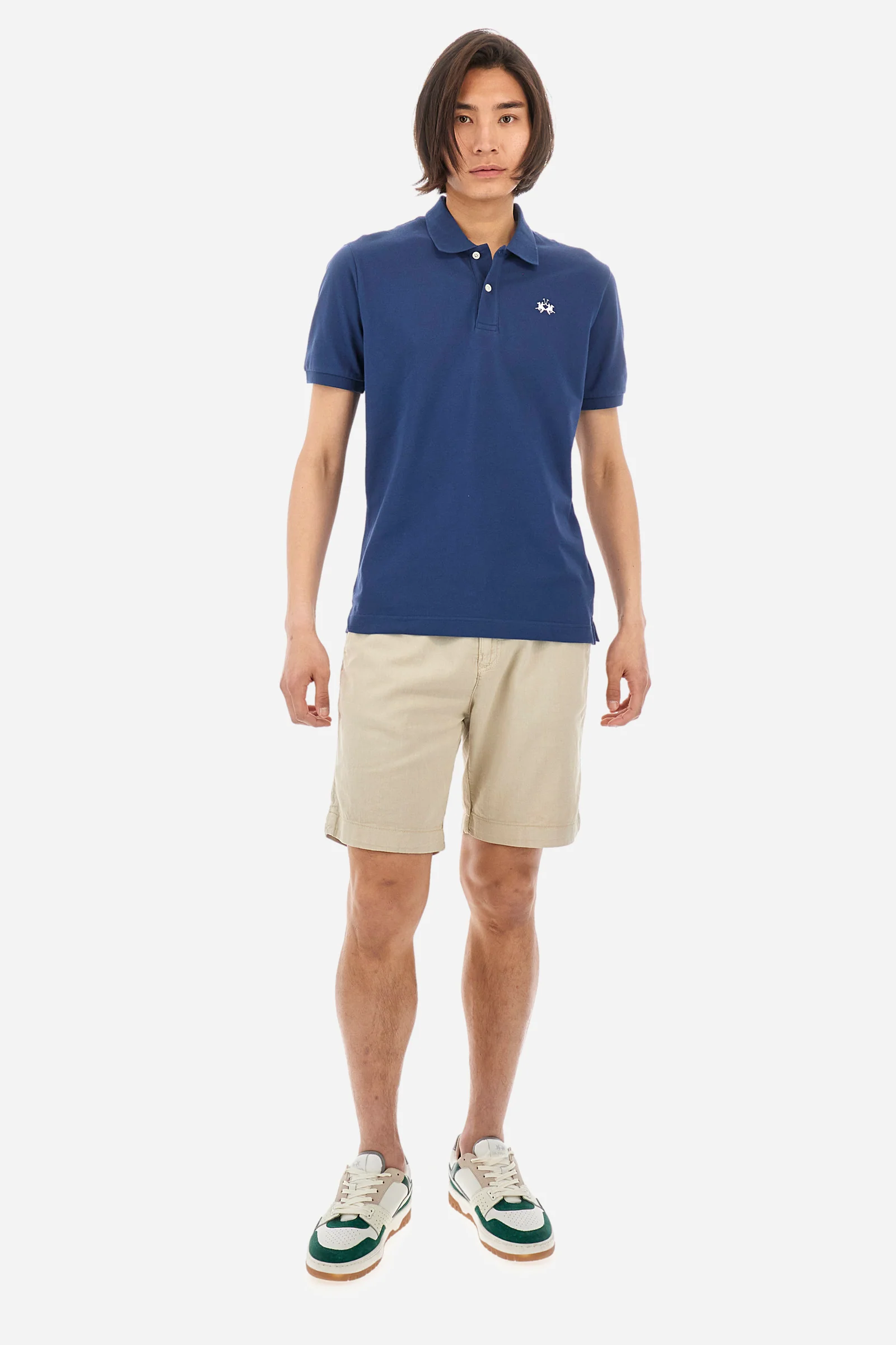 Kurzarm-Poloshirt mit geradem Schnitt für Herren – Tex