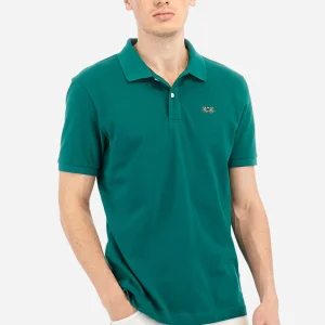 Poloshirt aus Stretch-Piqué-Baumwolle mit schmaler Passform – Eduardo
