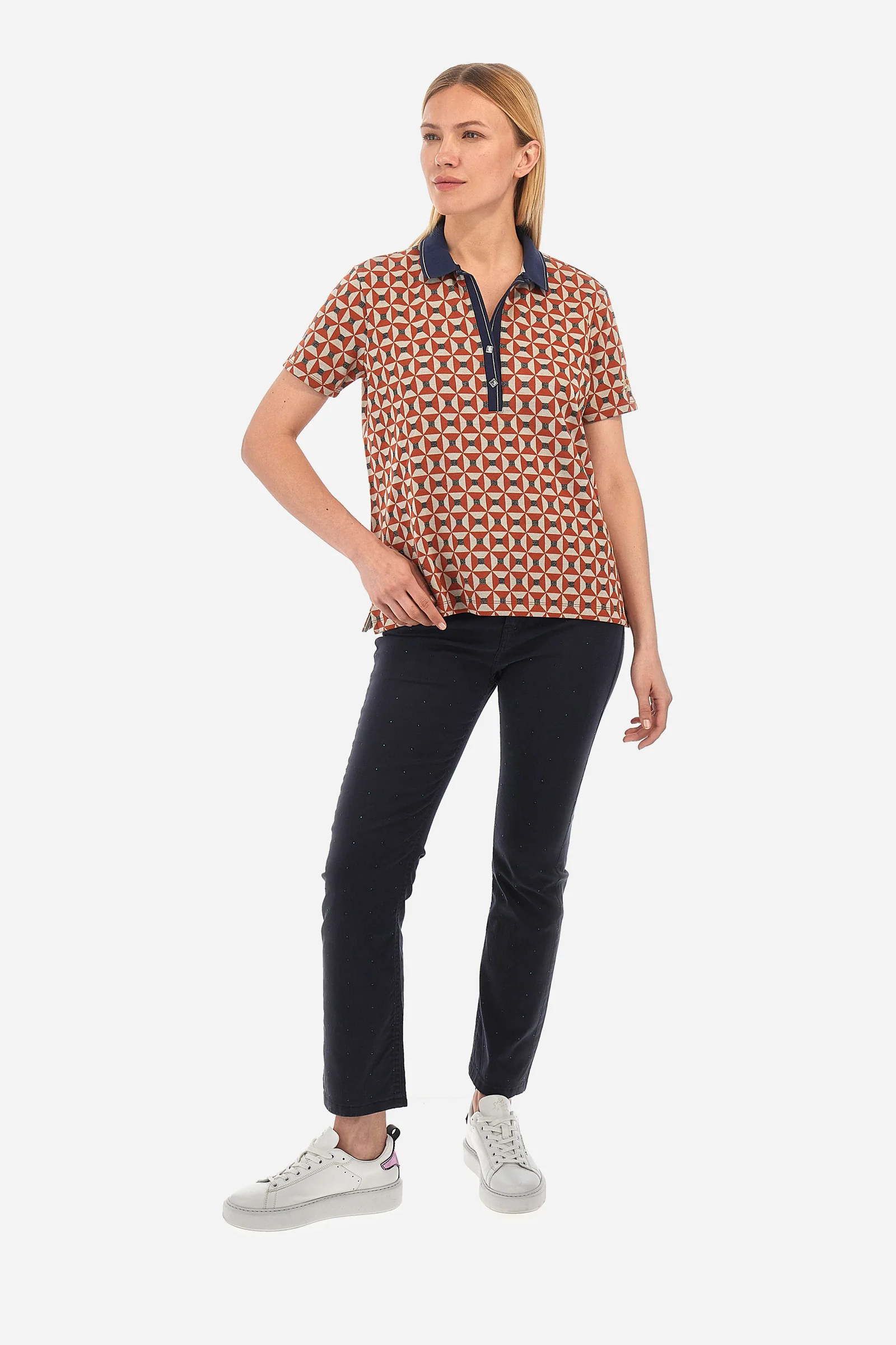 Damen-Poloshirt Regular Fit – Yaffah