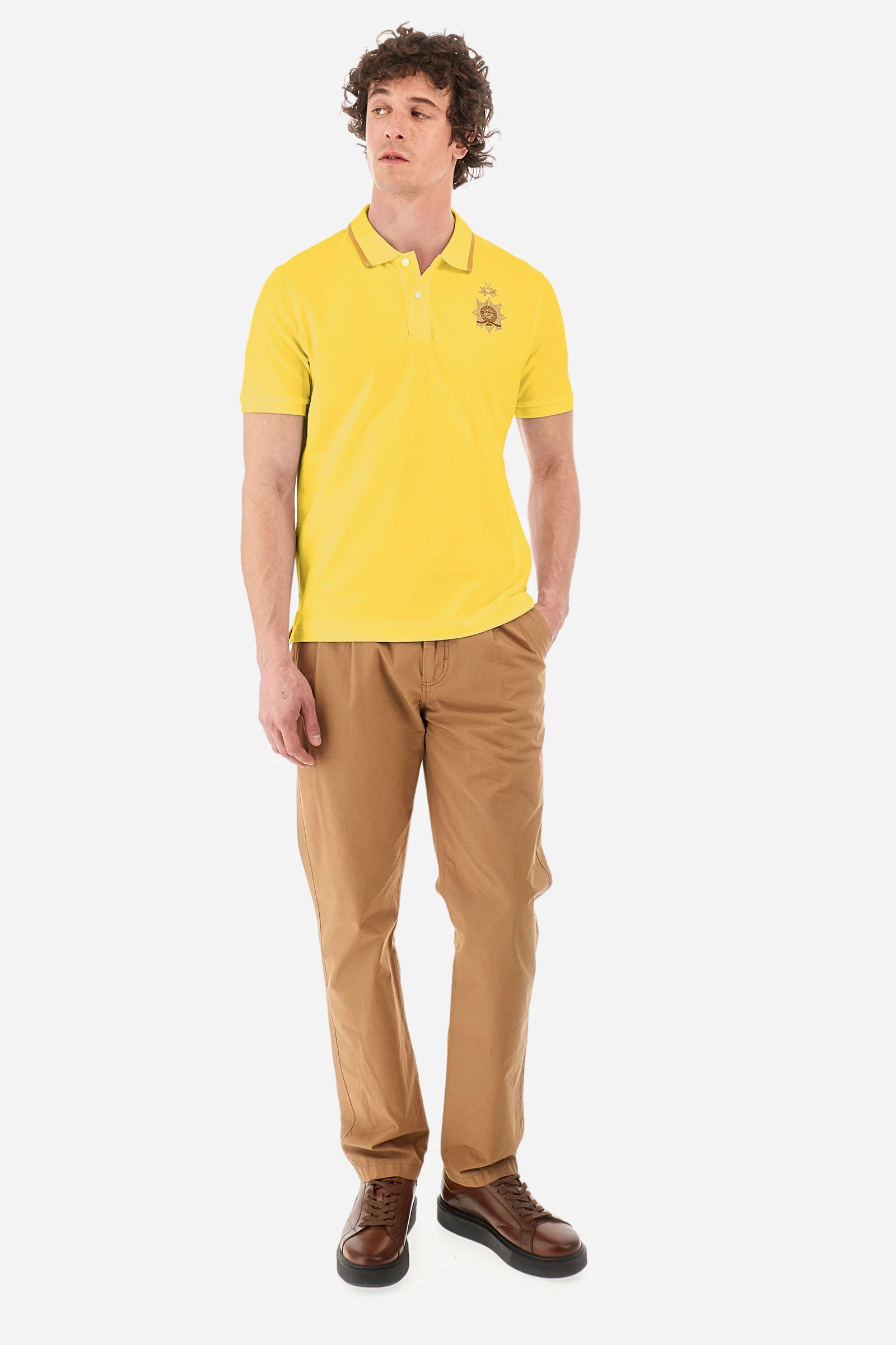 Poloshirt aus Stretch-Baumwolle Regular Fit – Yoel