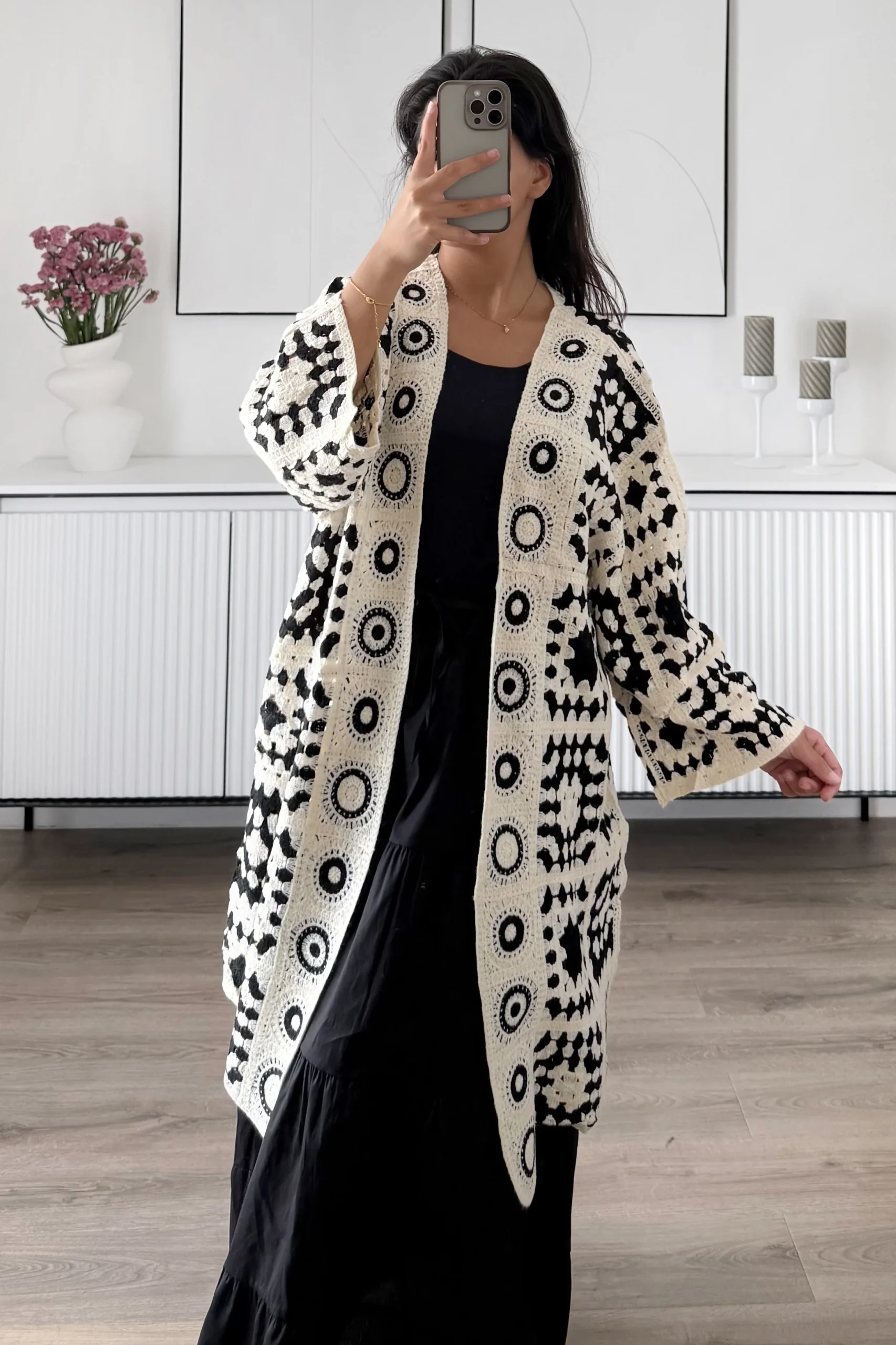 Gilet Crochet Long – Image 2