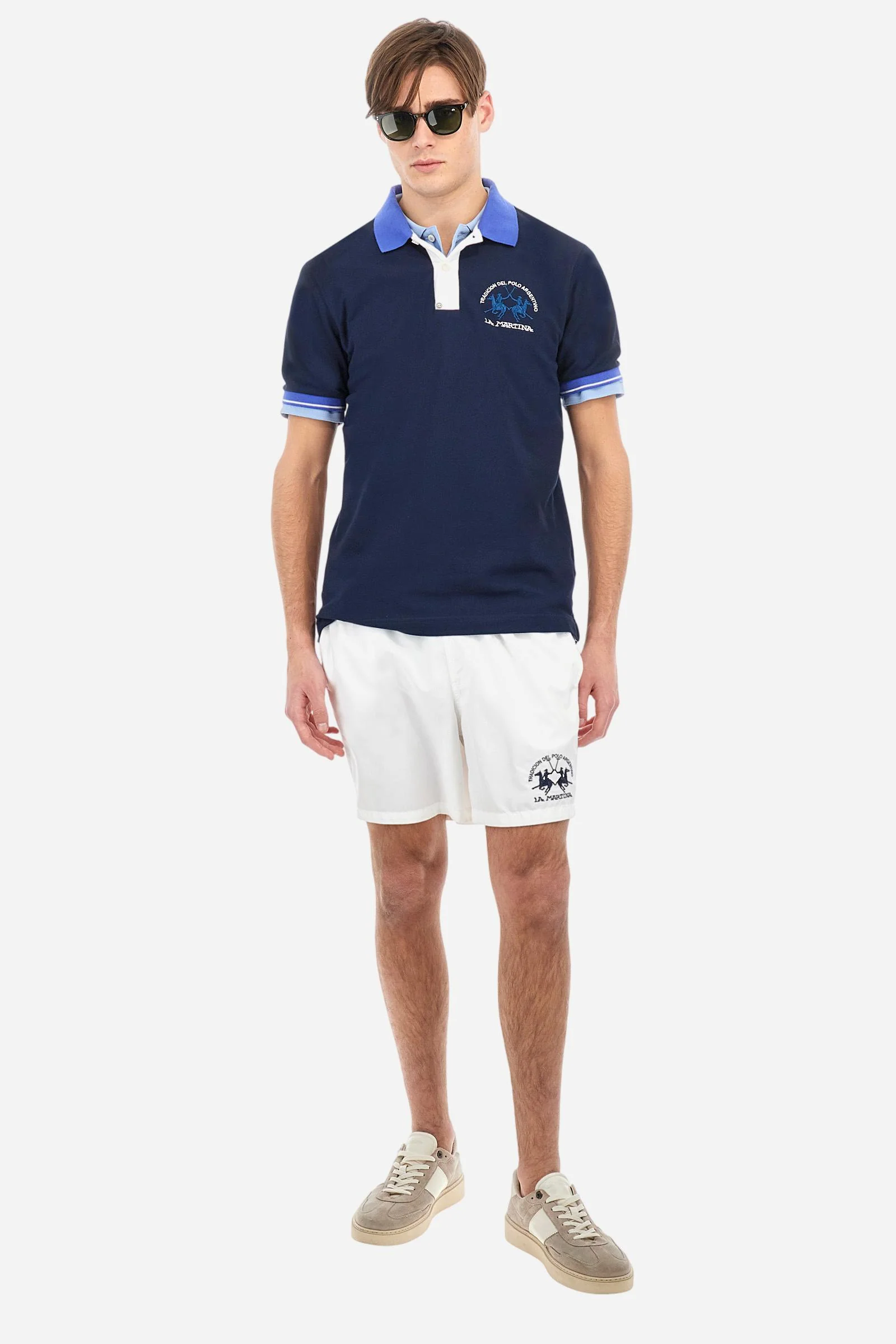 Poloshirt aus Stretch-Piqué-Baumwolle mit schmaler Passform – Trixie