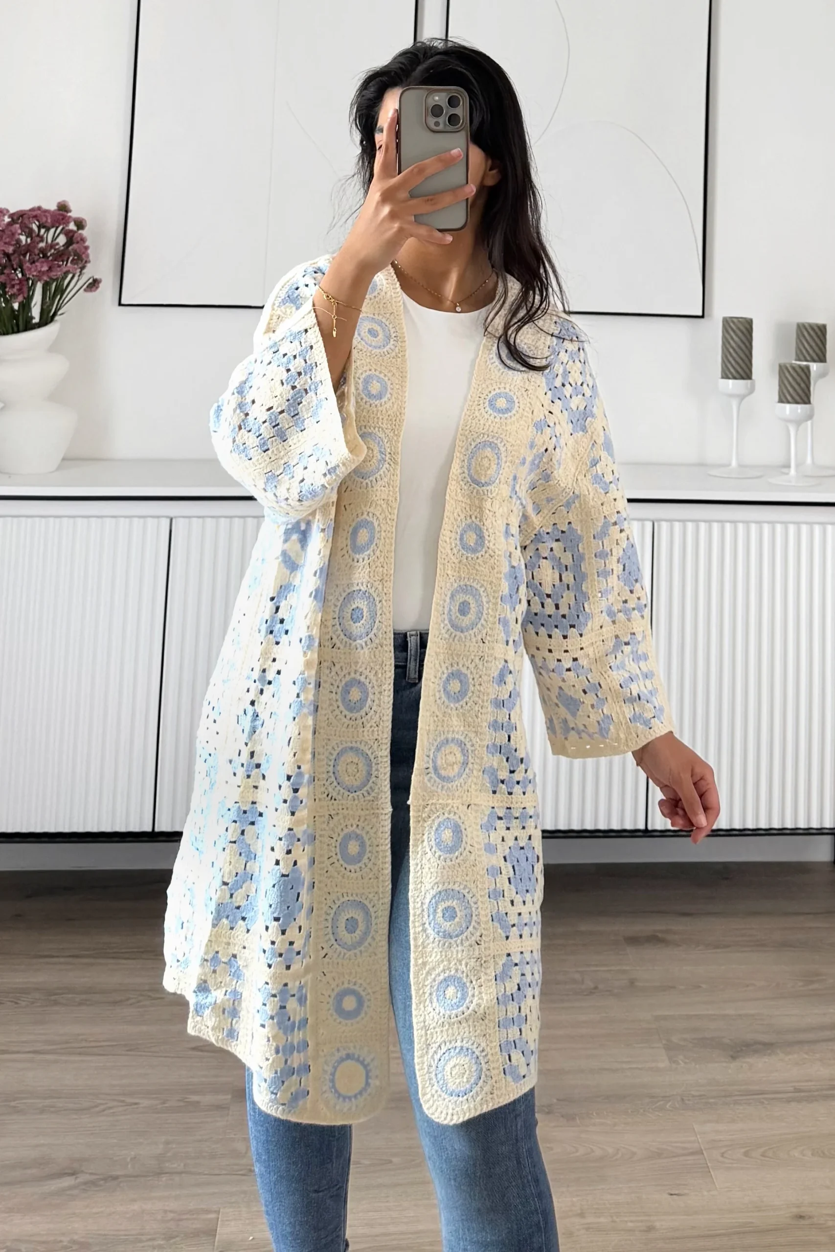 Gilet Crochet Long – Image 4