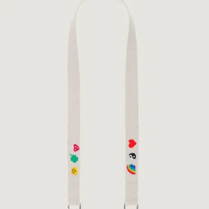 Anse De Sac Brodée Emojis Écru