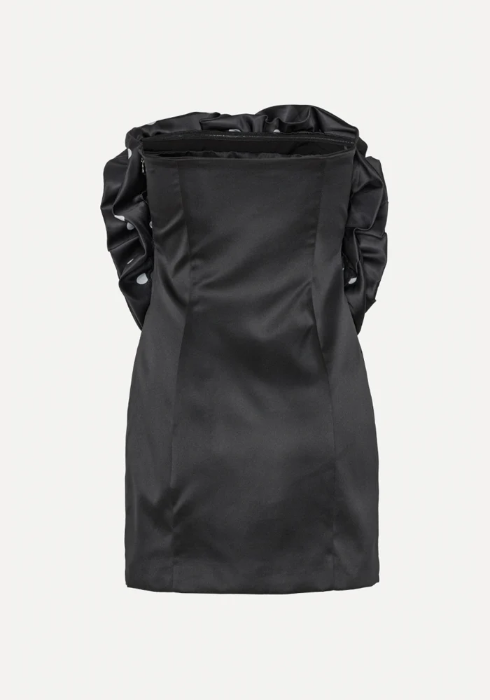 Robe Big Flower Noire