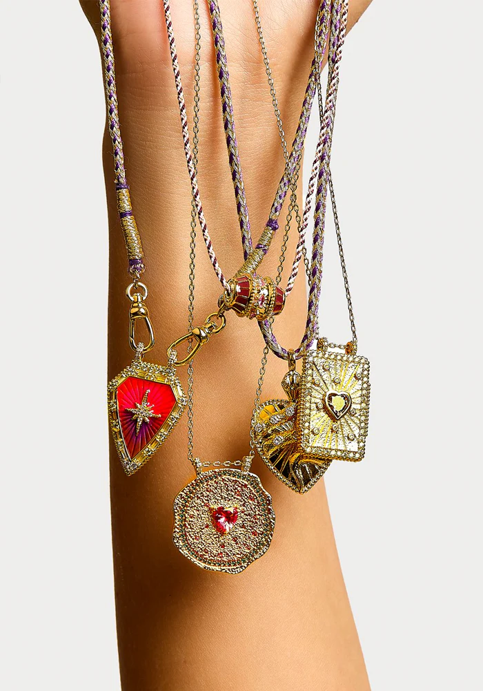Collier Purple Rainbow Diwali Warrior