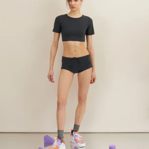Maillot Shorty et Crop top gris 16