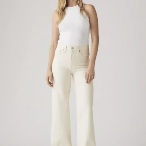 Jean Ribcage Wideleg Crème