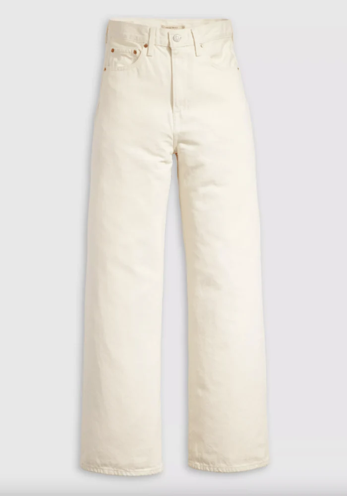 Jean Ribcage Wideleg Crème