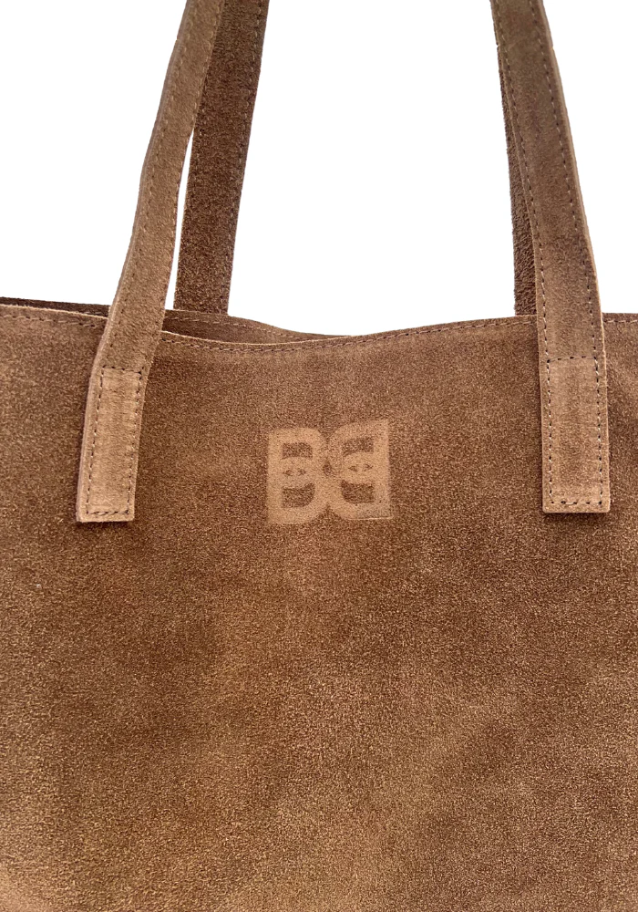 Sac Tote Bag Daim Blush Taupe