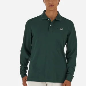 Herren-Piqué-Poloshirt Stretch-Baumwolle Kragen Gabardine - Brett