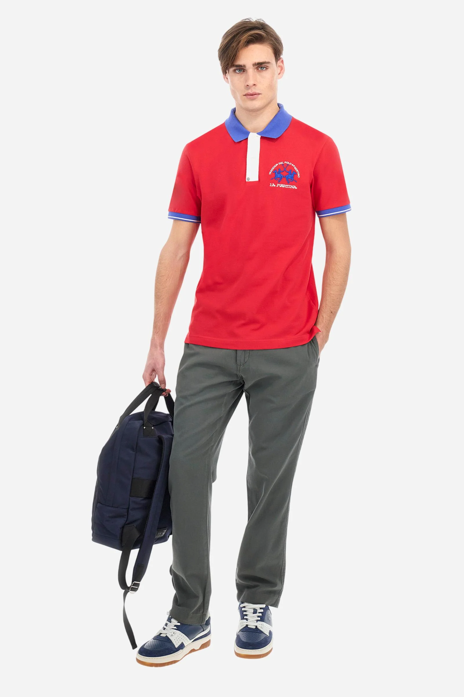 Poloshirt aus Stretch-Piqué-Baumwolle mit schmaler Passform – Trixie