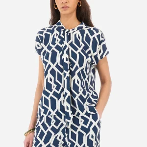 Bluse aus Synthetikgewebe Regular Fit - Yana