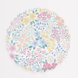 Lot de 8 Petites Assiettes En Papier Jardin Du Cottage