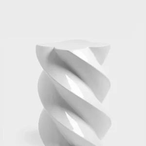Table D'Appoint Pillar Marshmallow Grise