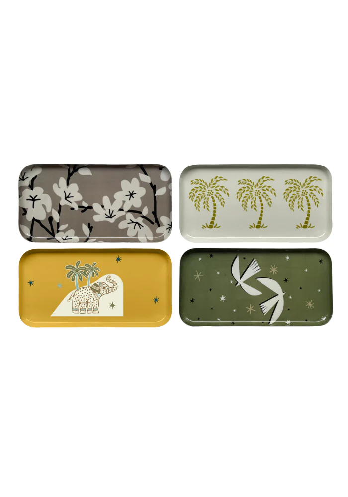 Plateau Rectangle Fleur De Coton