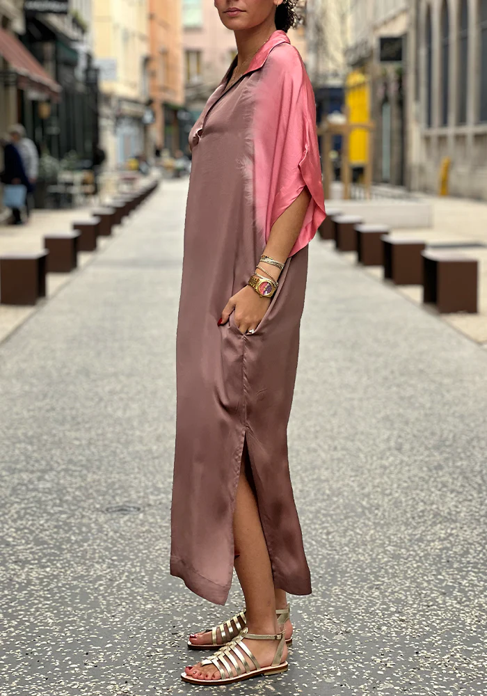 Robe Joy Placement Ombre Taupe
