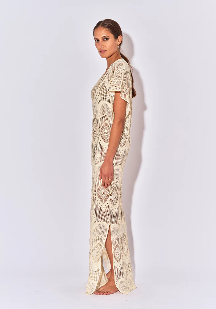 Robe Kaftan Écru